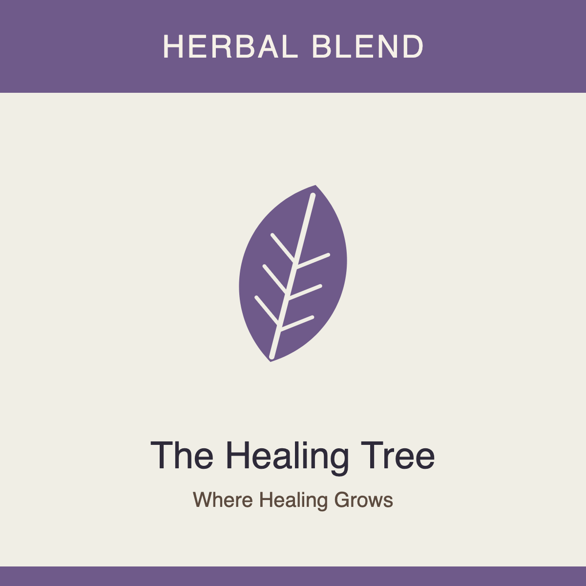 The Healing Tree herbal blend, product photo coming soon
