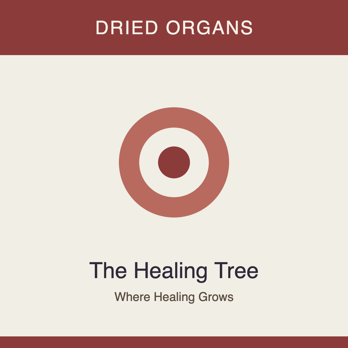 The Healing Tree dried organs, product photo coming soon