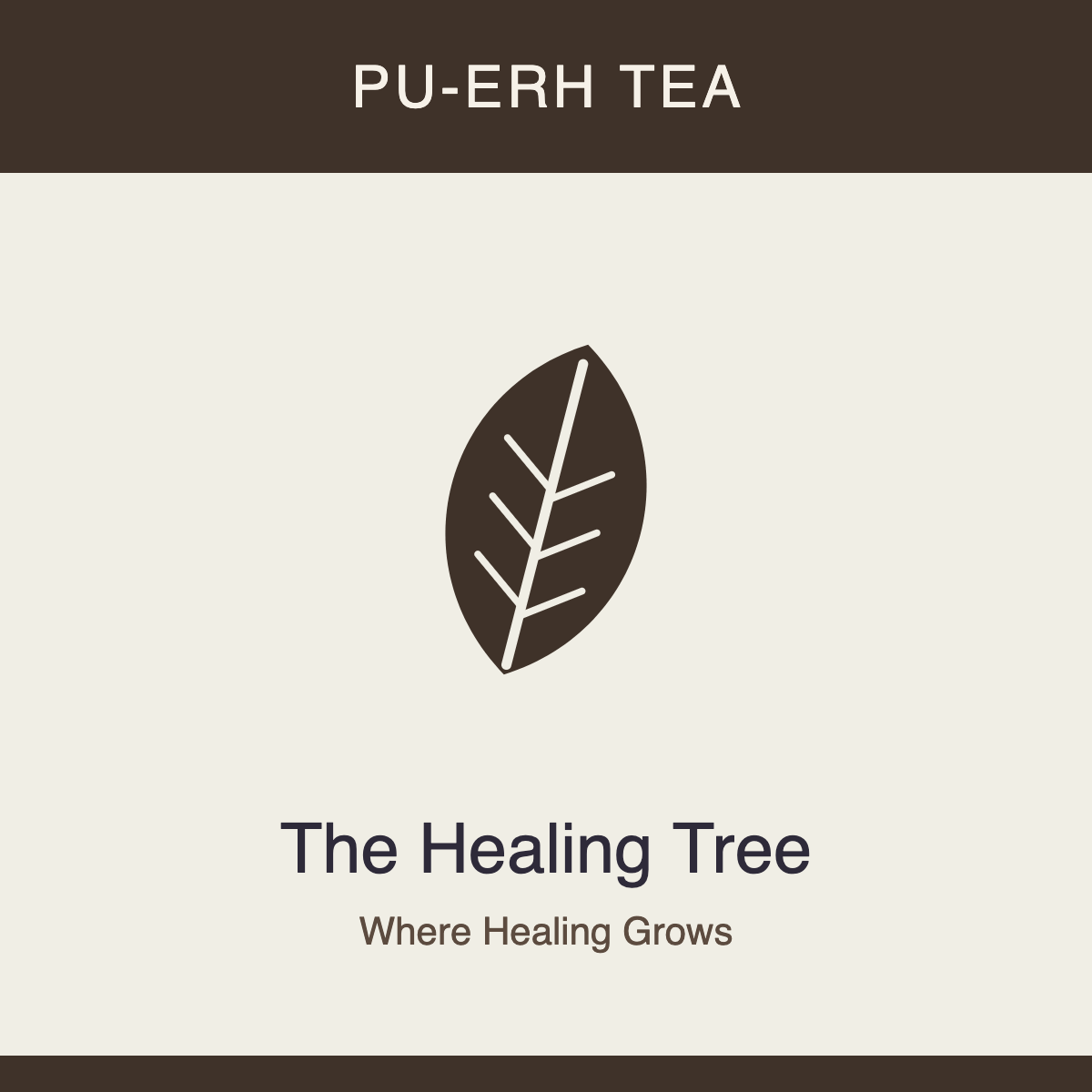 The Healing Tree pu-erh tea, product photo coming soon